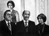 With President and Mrs. Anwar Sadot in their Cairo, Egypt home.