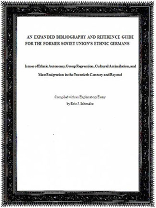 Cover of Expanded Bibliography and Reference Guide for the Former USSR's Ethnic Germans