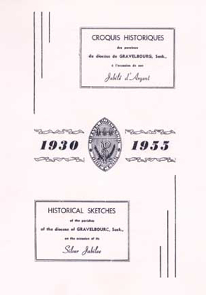 Cover of Historical Sketches of the Parishes of the Diocese of Gravelbourg, Saskatchewan 1930-1955
