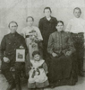 (L- R): My Grandfather Philip Stoessel; my mother's sister, Maria; little sister Katherine; eldest brother Phillip Stoessel; my grandmother, Barbara (Max) Stoessel and brother, Wendelinus Stoessel. My mother was not present, but Grandpa Stoessel is holding her wedding picture. Picture taken about 1915 in Russia.