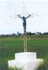Wrought-iron cross at northeast of Rastadt (7 Colony), photo by Sebastian Deck, 1994.