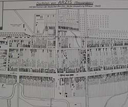 Arzis: Village map of 1940