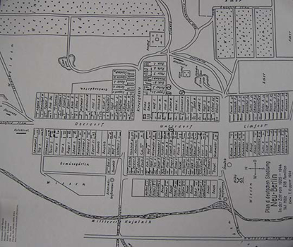 Berlin, Neu: Village map during years 1925-1944