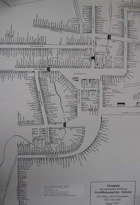 Grossliebental: Village map of 1943