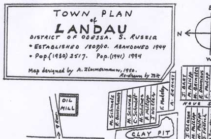 Landau: Village map in 1944, Version A
