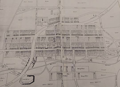 Mannheim: Village map of 1944