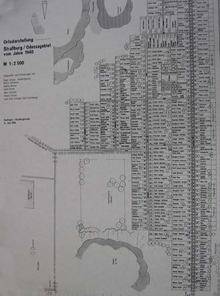 Straßburg: Village map of 1940
