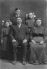 Family portrait of Theobald "Teddy" Graf and Fredericka Enztminger Graf with Rose, Arthur "Teddy" and Minna Italia (without Mary), Streeter, North Dakota. Circa 1909.