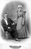 Wedding portrait of Karl Hirning and Dorothea "Dora" Buck. Circa 1913