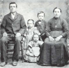 Eva Baumgartner, a sister of Johannes, with her husband, Christian Mercke and three of her children, Jacob, Julianna and Elizabeth.