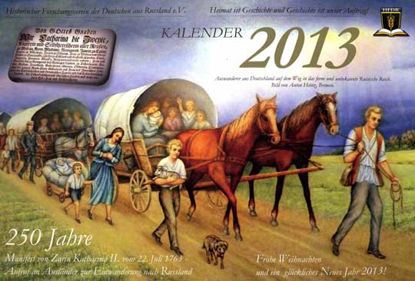 Title of 2013 Deutschen aus Russland Calendar
