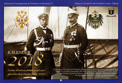 Title of 2018 Kalendar: Historischer Forschungsverein der Deutschen aus Russland e.V.