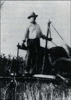 Joseph Bender with a single blade plow and horse on his homestead land near Ashley, North Dakota, circa 1909. Photo taken by JAS representative