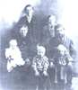 Mattheis family. Back row: Emil, Emanuel, Anna, Rudolf, Bertha, Mr. and Mrs. Emanuel Mattheis. Emanuel Mattheis Sr. was born in 1867 at Brienne, Bessarabia.