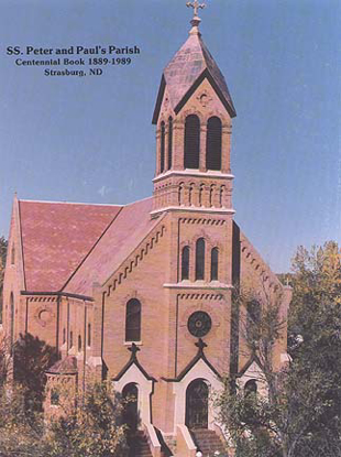 Cover of Saints Peter & Paul's Parish Centennial Book, 1889-1989: Strasburg, North Dakota