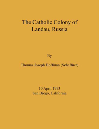 Cover of Catholic Colony of Landau, Russia