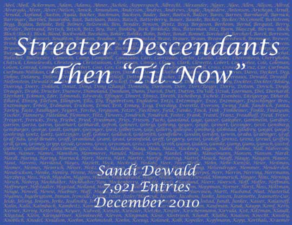 Cover of Streeter Descendants Then "Til Now"