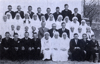 The last confirmation class of 1940 in Katzbach with Pastor Jakob Rivinius and teacher Otto Rossmann.