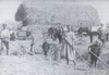 Threshing with the Hedich family, summer of 1930.
