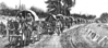 The wagon trek in January, 1945.