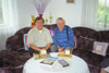 Michael M. Miller, Fargo, North Dakota, visits Eduard Mack at his home in Ravensburg, Germany, June, 1999.
