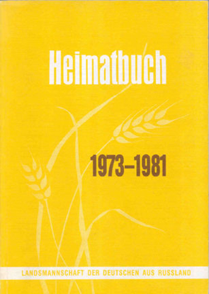 Cover of Heimatbuch der Deutschen aus Russland, 1973 - 1981