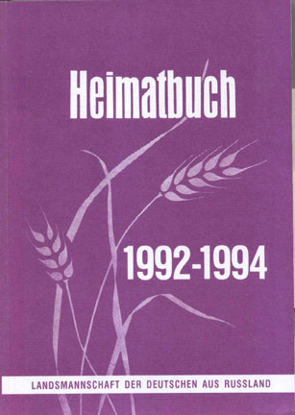 Cover of Heimatbuch der Deutschen aus Russland, 1992 - 1994