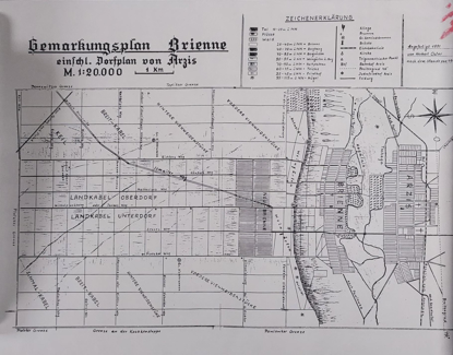 Brienne (Neu): Village map of 1940