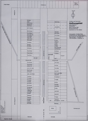 Hoffnungsfeld: Village map of 1940
